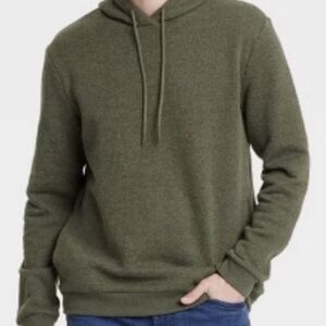 Goodfellow & Co. Men's Sz: S Olive Green Fleece Lined Hoodie Sweatshirt NWT